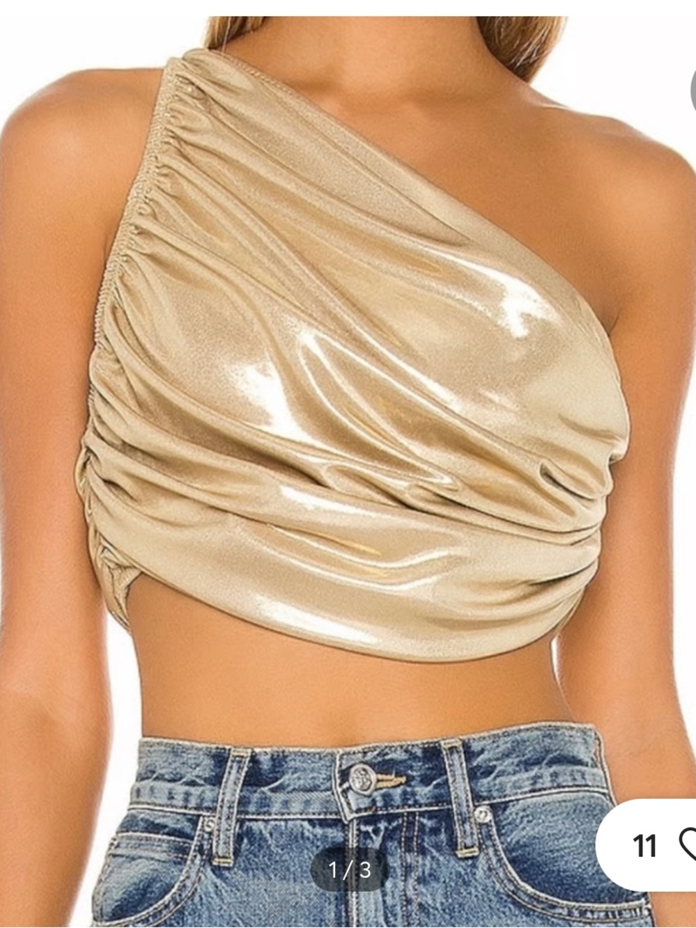 Norma Kamali x Revolve Diana crop top
